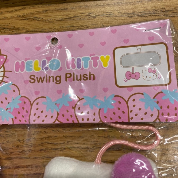 Hello Kitty Swing Plush with Pink and White Accents - Picture 2 of 3